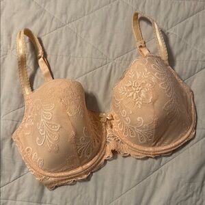 Le Mystere Peach Lace Bra